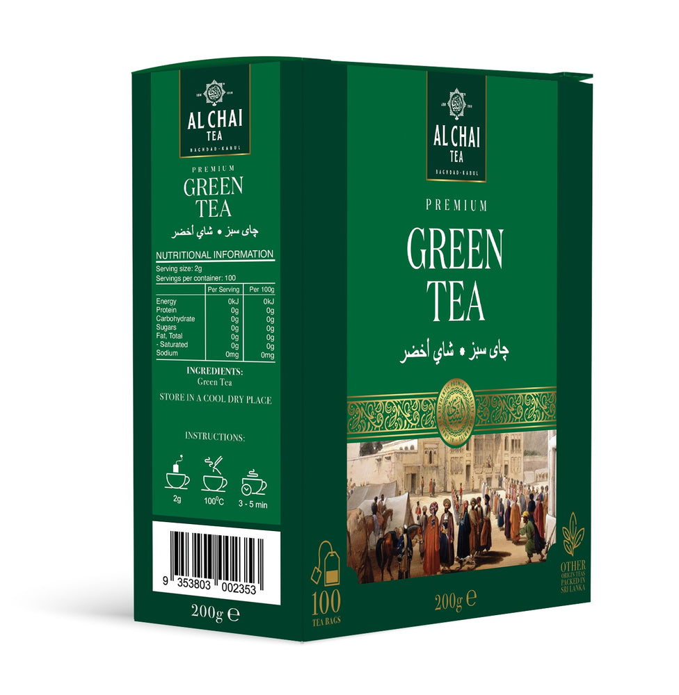 Al Chai Green Tea Bags 100 Packs