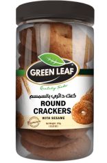 Greenleaf Round Crackers Sesame 375g