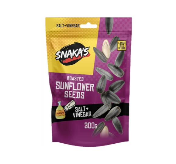 Snaka's Sunflower Seeds Salt & Vinegar 300g