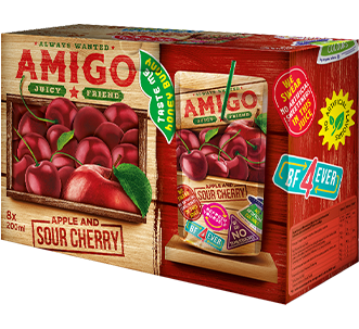 Amigo Sour Cherry & Apple 6x200ml